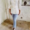 Glam It Up Puff Sleeve Blazer - Off White