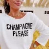 Champagne Please Lightweight Sweater - Ivory