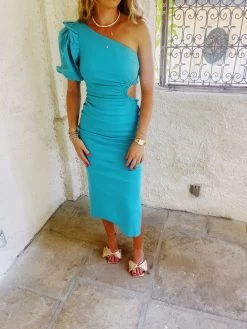 Give The Sass Midi Dress - Jade