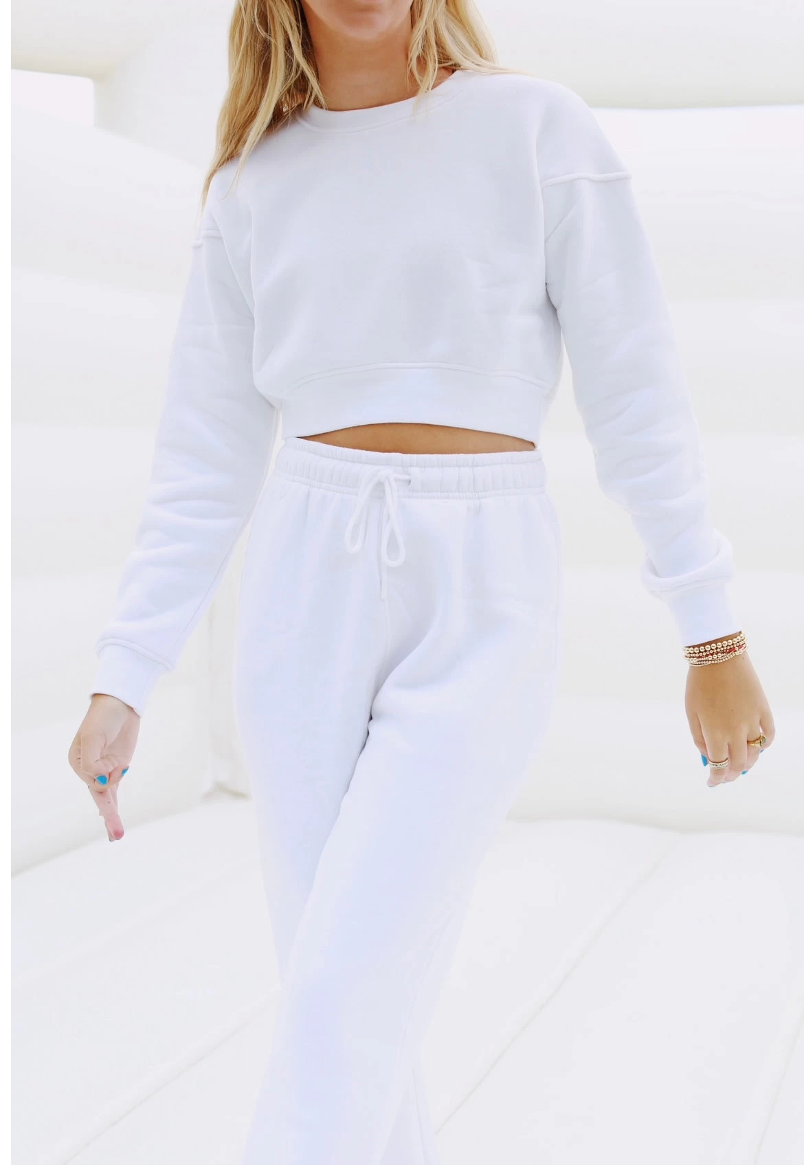 The Billow Sweatshirt - White 1 The Billow Sweatshirt - White