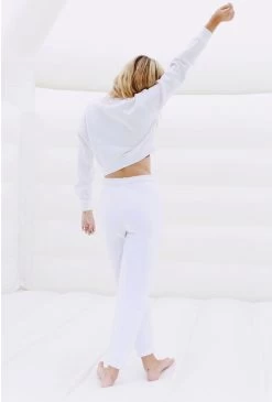 The Billow Sweatpants - White -Fashion Finds Outlet IMG 3986