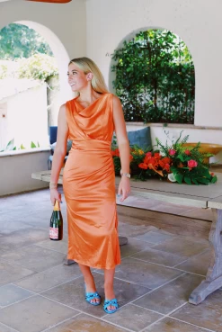 LENA Take Me To The Tropics Dress - Orange