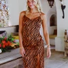 Wild Card Dress - Rust