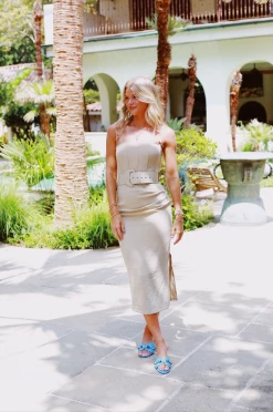 LENA Amuse Me Corset Dress - Taupe