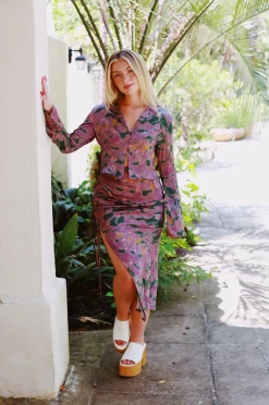 My Moment Button Up - Purple