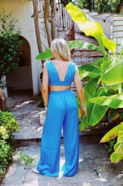 Hot Shot V-Neck Top Wide Leg Pant Set - Blue 5 Hot Shot V-Neck Top Wide Leg Pant Set - Blue -Fashion Finds Outlet ScreenShot2023 08 07at11.15.18AM