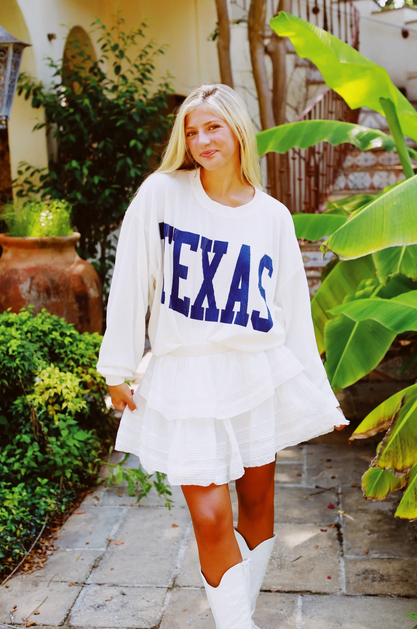 Texas Sweatshirt - Denim Blue 1 Texas Sweatshirt - Denim Blue