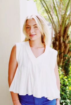 Picnic Date Top - White