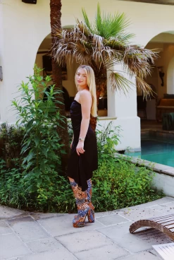 Side Ways Satin Dress - Black -Fashion Finds Outlet ScreenShot2023 08 07at11.20.51AM