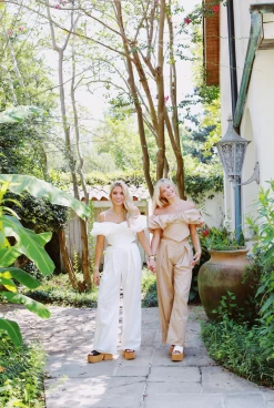 Paige Two Piece Pants Set - Khaki