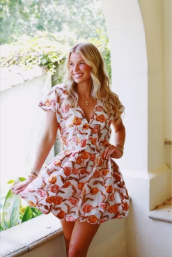 Too Many Tulips Dress - Pink/Orange 8 Too Many Tulips Dress - Pink/Orange -Fashion Finds Outlet ScreenShot2023 08 14at11.45.48AM