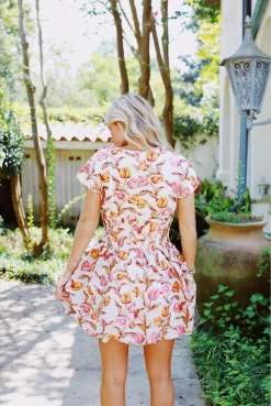 Too Many Tulips Dress - Pink/Orange 7 Too Many Tulips Dress - Pink/Orange -Fashion Finds Outlet ScreenShot2023 08 14at11.46.34AM