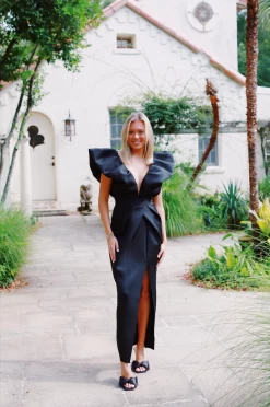 Broadway Midi Dress - Black