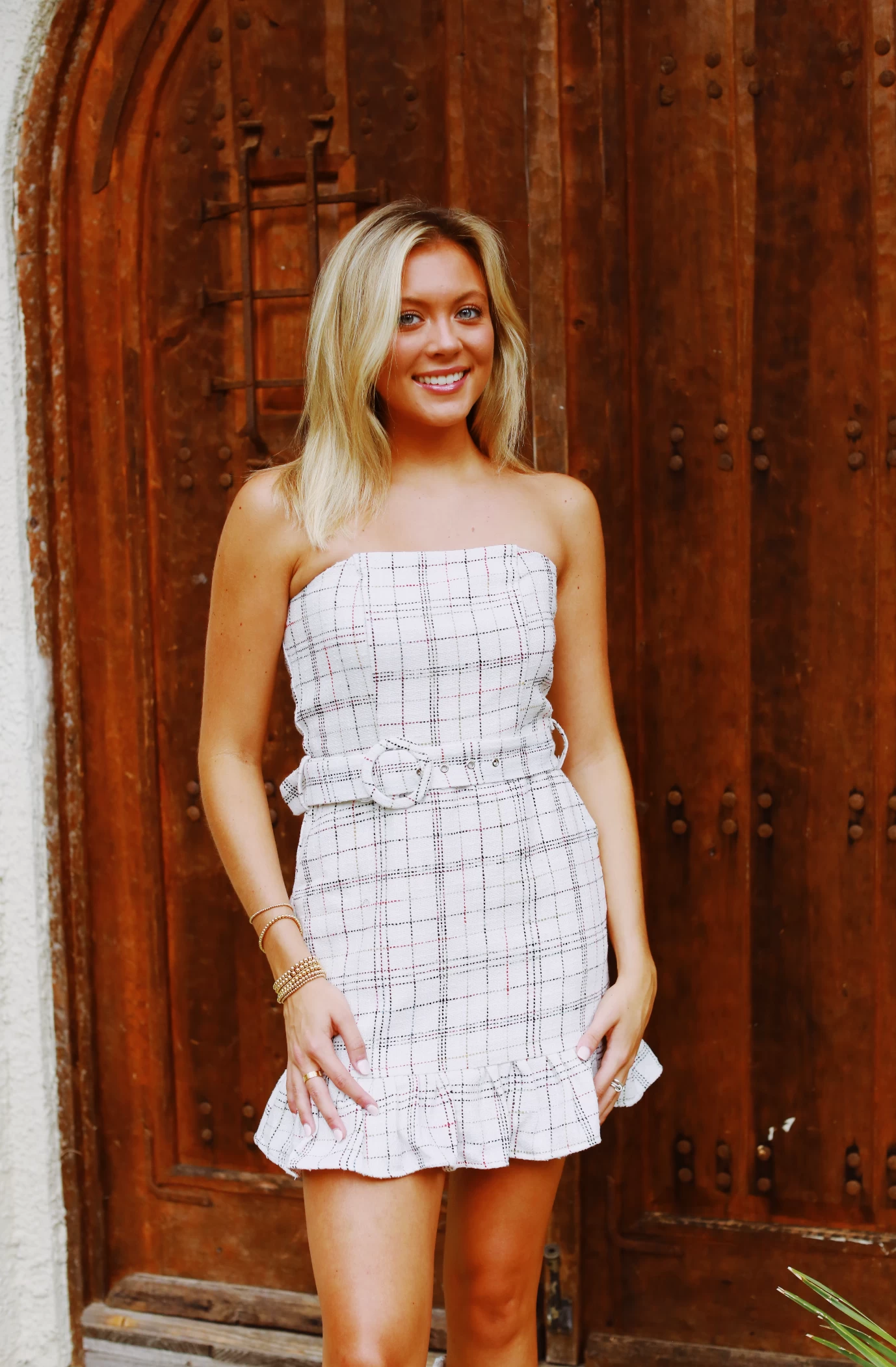 Keeping Classy Dress - White Multi 1 Keeping Classy Dress - White Multi