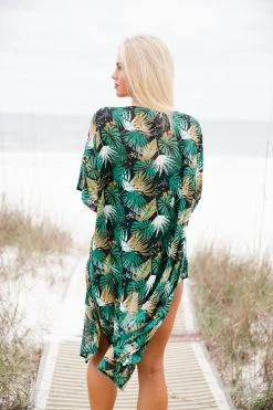 Take Me Somewhere Tropical Kimono Set - 3 Pieces 10 Take Me Somewhere Tropical Kimono Set - 3 Pieces -Fashion Finds Outlet TT 180