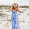 Violet Floral Jumpsuit - Blue Ivory