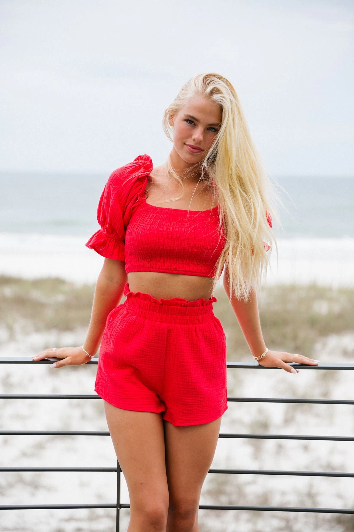 Liza Gauze Set - Candy Red 1 Liza Gauze Set - Candy Red