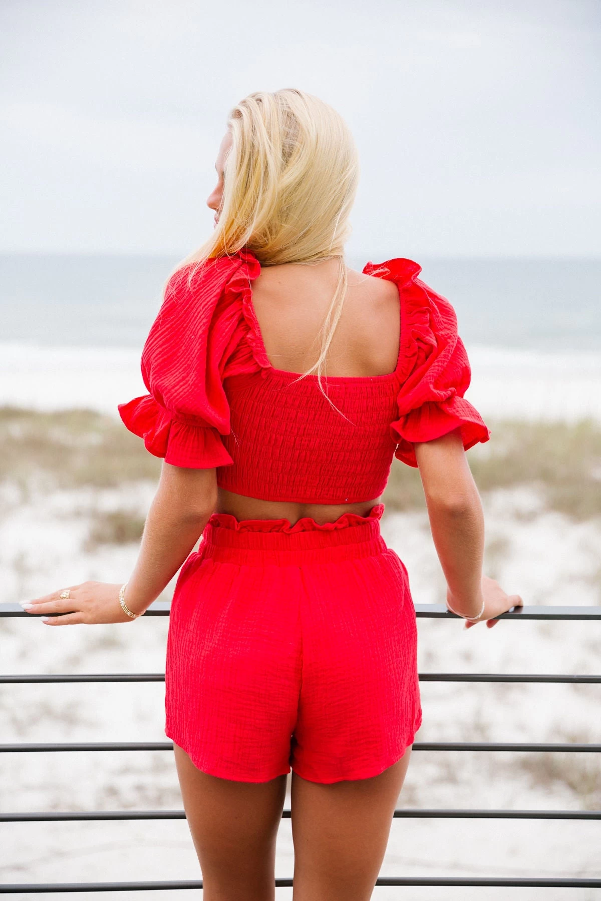 Liza Gauze Set - Candy Red 4 Liza Gauze Set - Candy Red - Image 4