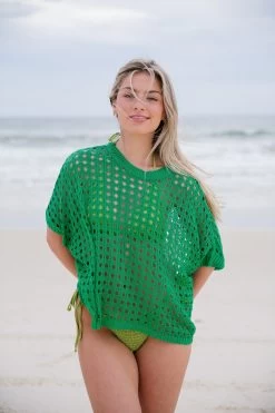 To Hana Crochet Top - Green