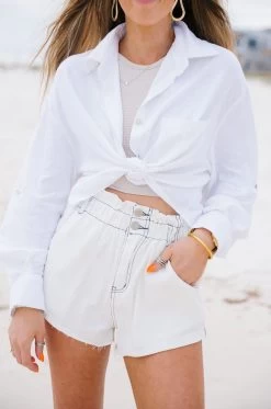 Washed Up In Linen - White