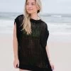 Never Ending Summer Crochet Vest - Black