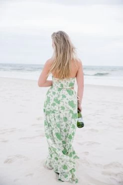 Rio Maxi Dress - Green -Fashion Finds Outlet TT 678