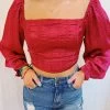 Fall In The City Top - Berry