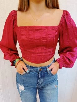 Fall In The City Top - Berry