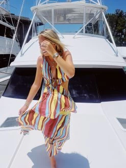 Groovy Stripes Dress - Rainbow -Fashion Finds Outlet image 065fb619 f19e 4e52 919c c5a4a6e50713