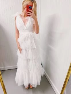 Pearly Nights Maxi Dress - White -Fashion Finds Outlet image 11716123 7c19 4909 a2fe c3060748b670