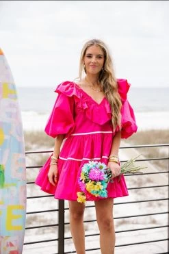 Babydoll MiniDress - Fuchsia -Fashion Finds Outlet image 12e2151e 9230 4c9f a8a2 f8f3b33b4864