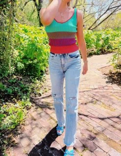 By Sundown Top - Multi Stripe -Fashion Finds Outlet image 1506405a 11cc 4e8b 9586 376fc77646fa