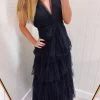 Pearly Nights Maxi Dress - Black