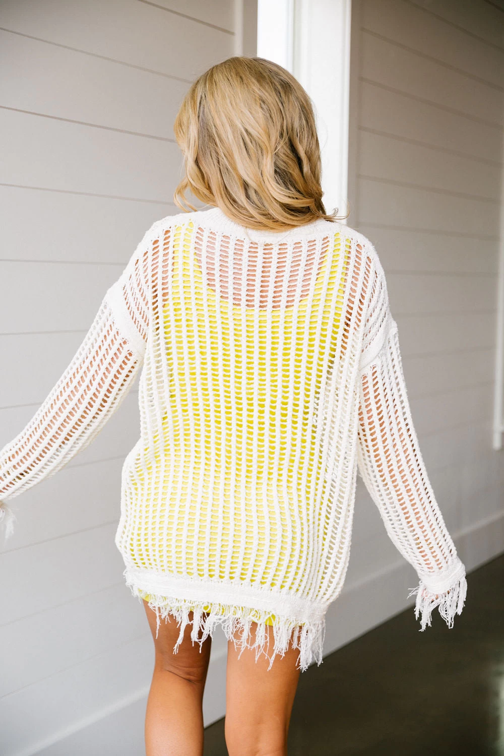 Seaside Crochet Top - Ivory 3 Seaside Crochet Top - Ivory - Image 3