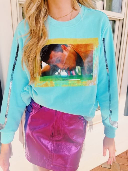 Happy Gilmore Queen Of Sparkles Golf Sweatshirt - Aqua 7 Happy Gilmore Queen Of Sparkles Golf Sweatshirt - Aqua -Fashion Finds Outlet image 2764d5f2 a436 453c 87d5 34d2ecfd701e