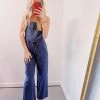 Good Vibes Only Utility Jumpsuit - Denim Blue