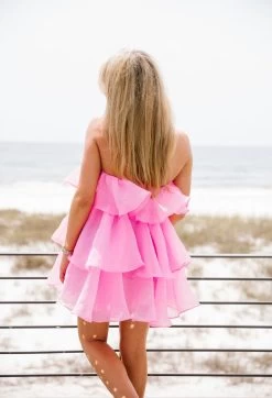Big Ruffles Tiered Mini Dress - Pop Pink -Fashion Finds Outlet image 2f704874 93ba 49cc b004 d62b5997d3a3