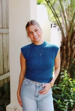 Soar In The Sky Top - Blue