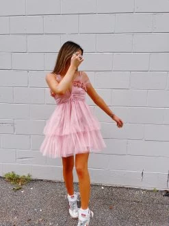 Fairytale Tulle Dress - Blush