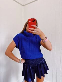 QUEEN OF SPARKLES Swing Shorts - Midnight Blue