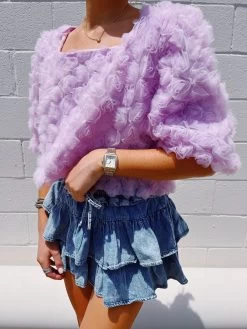 Field Of Flowers Top - Purple