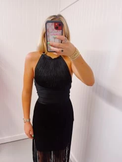 Milly Fringe Dress - Black -Fashion Finds Outlet image 52bf92e7 3c86 4e01 a73d 7758173c8225