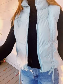 Maisie Puffer Vest - Blue