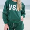 USA Baby Set - Hunter Green