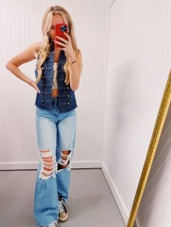 Outlander Denim Vest - Indigo