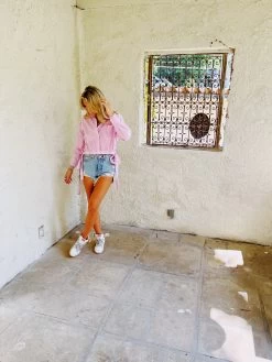 Frankie Striped Shirt - Pink