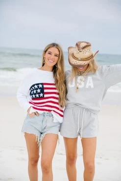 USA Baby Set - Heather Grey