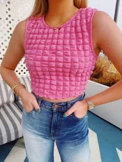 Square Up Top - Pink