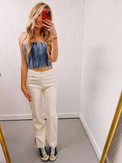 Josie Denim Corset Top - Denim