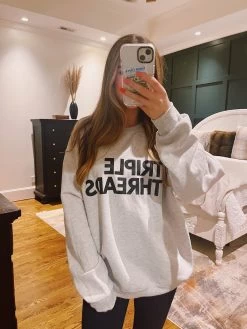 TRIPLE THREADS CREW - Grey